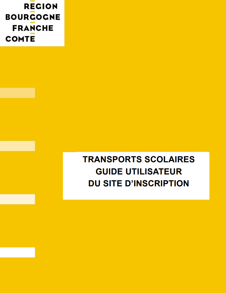 GUIDE TRANSPORT SCOLAIRE