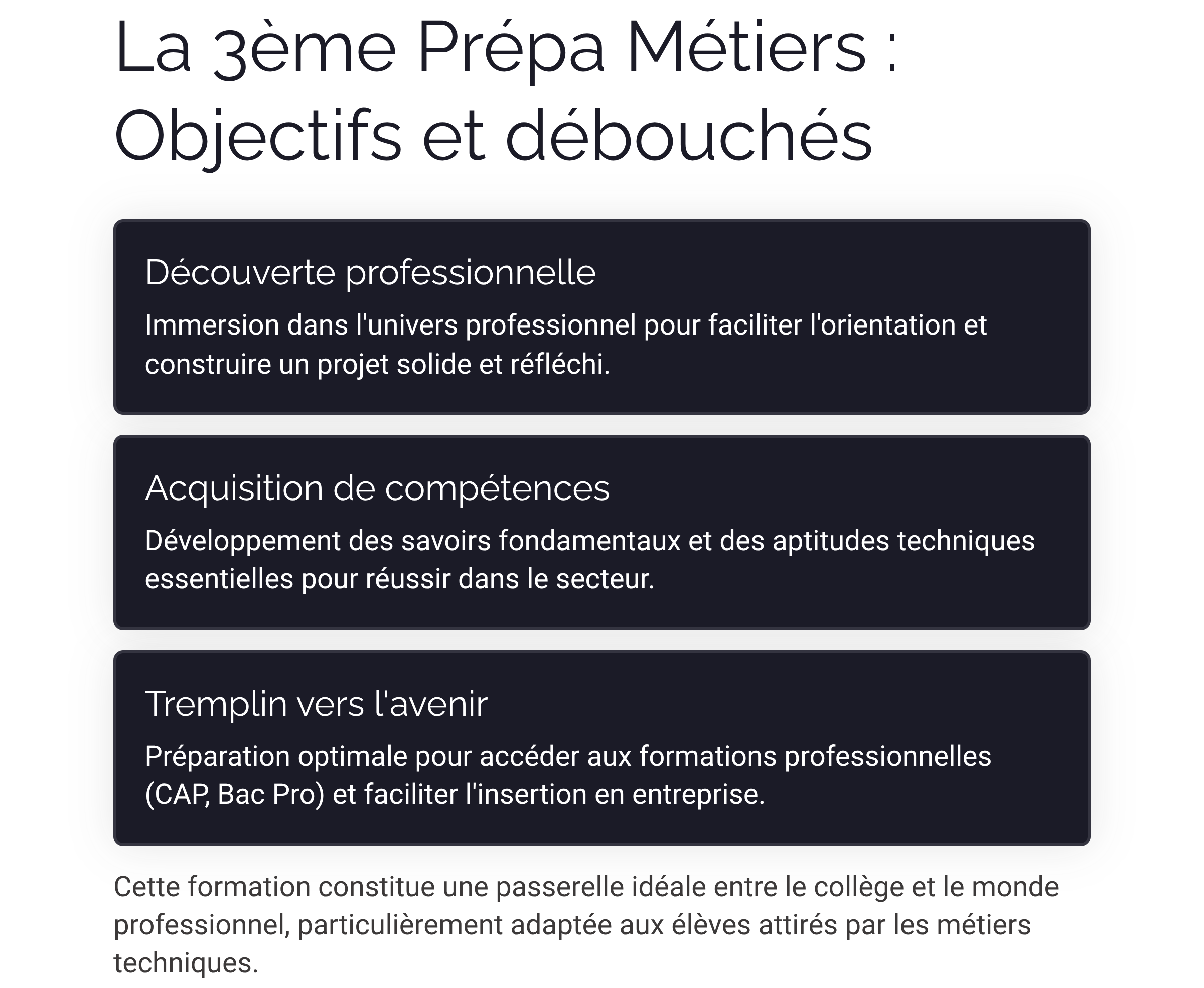 Présentation Bac Pro Maintenance