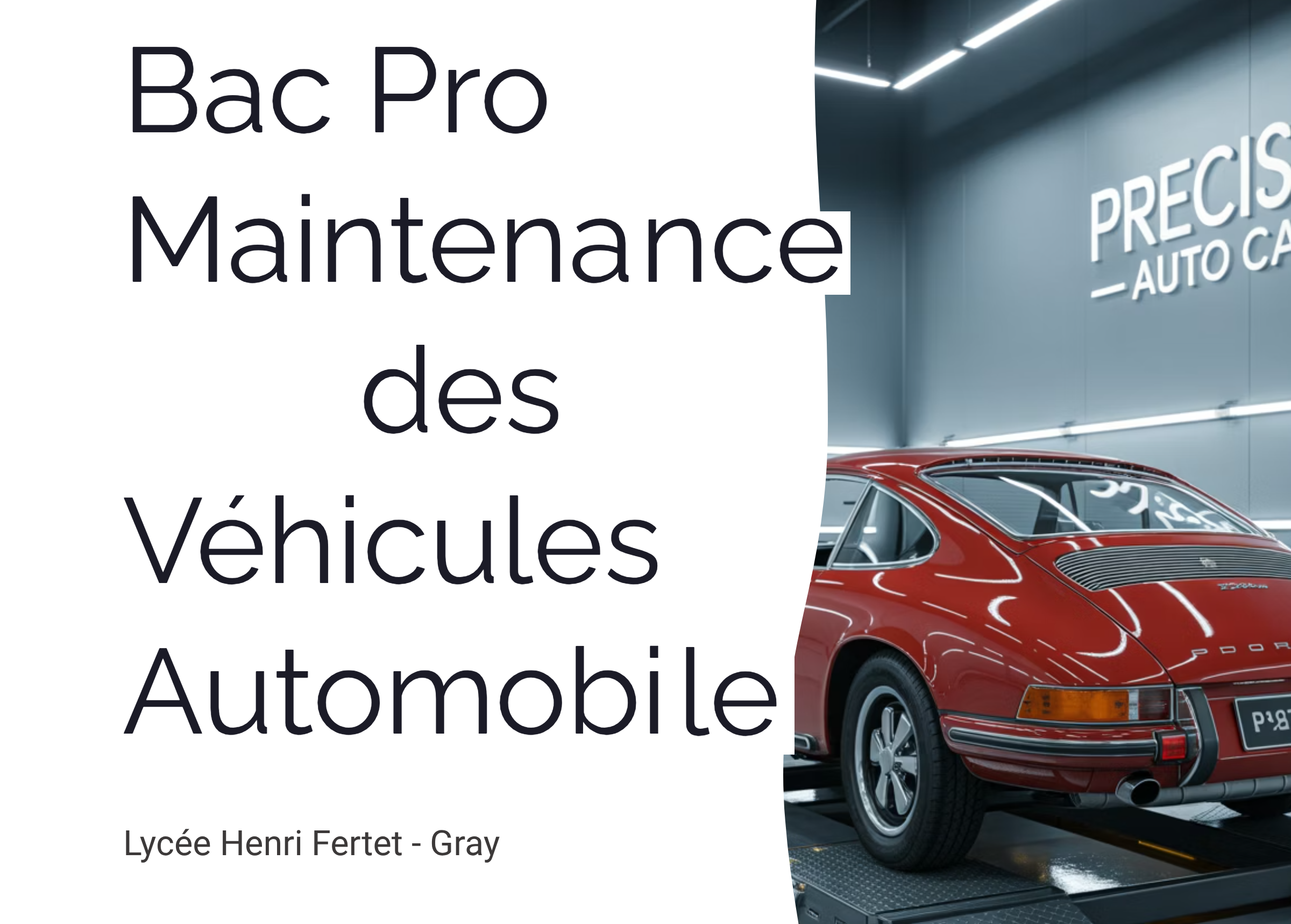 Présentation Bac Pro Maintenance