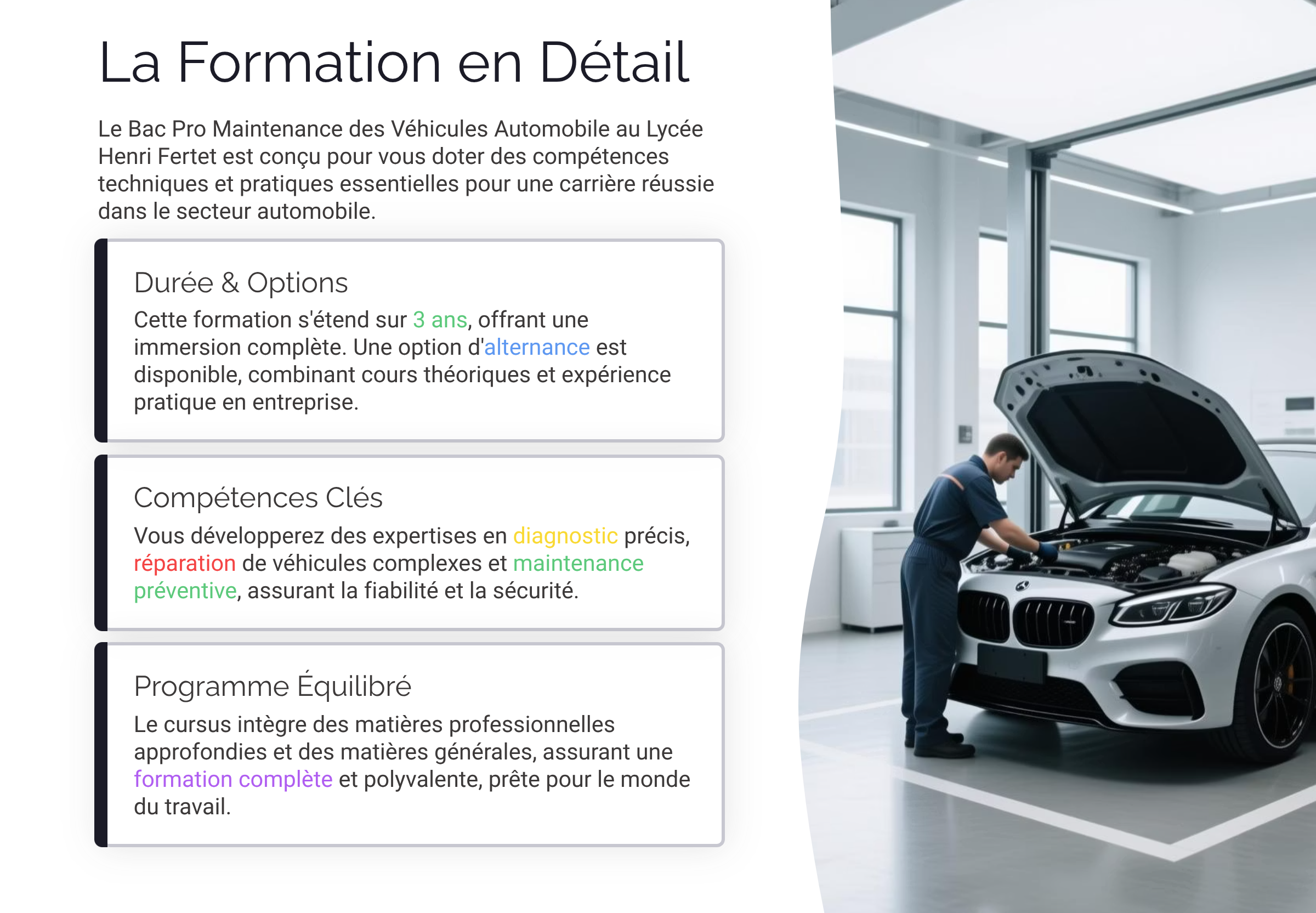 Présentation Bac Pro Maintenance