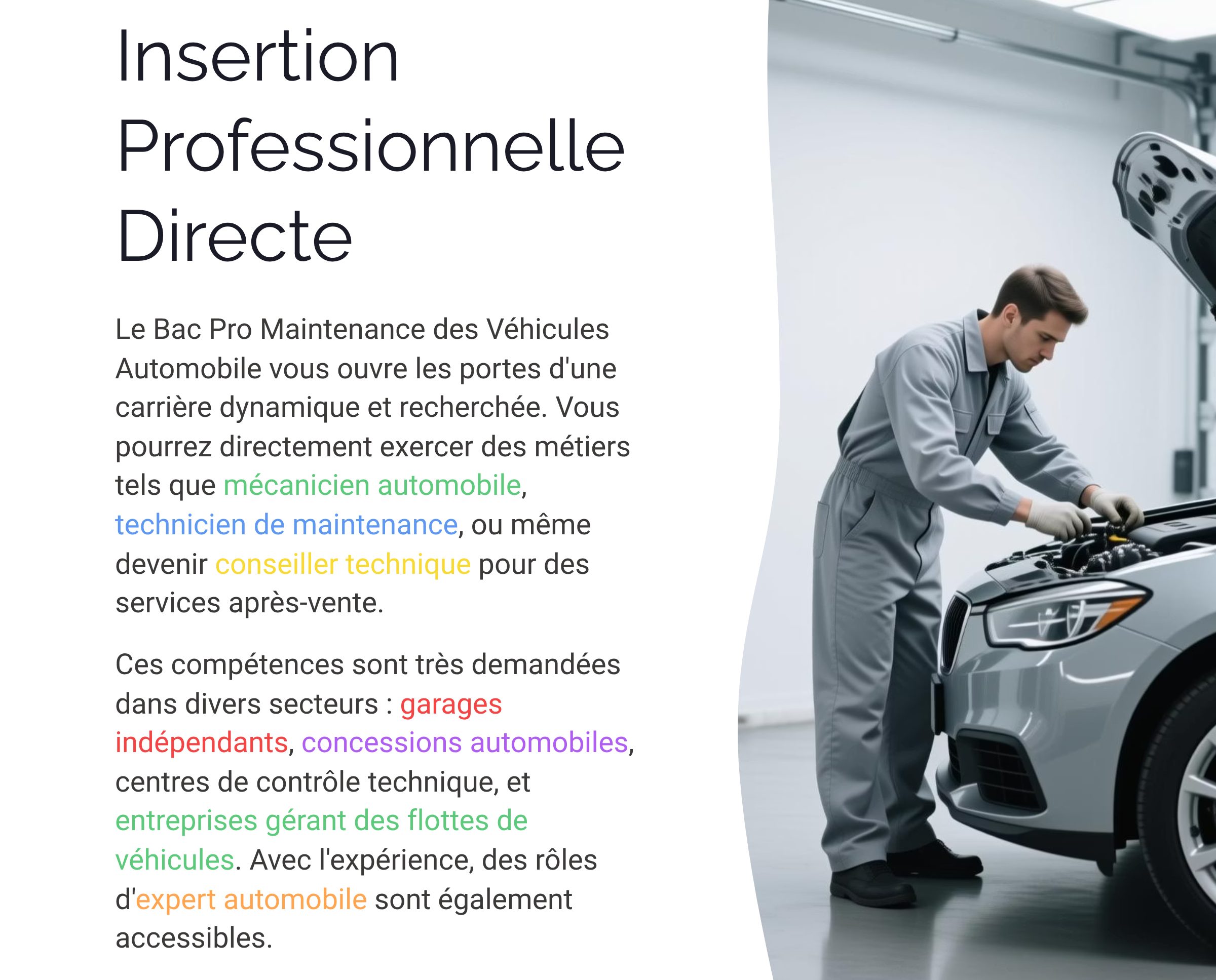 Présentation Bac Pro Maintenance