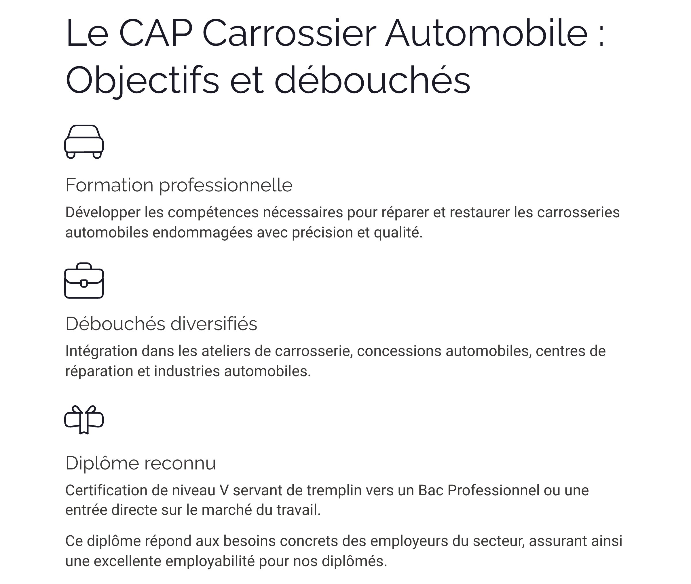 Présentation Bac Pro Maintenance